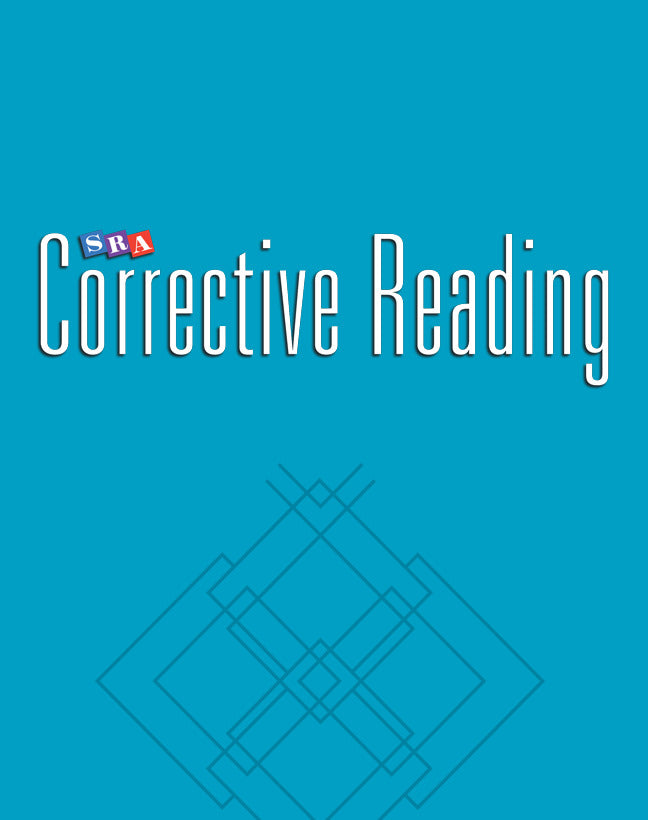 Corrective Reading Decoding Level B1 Blackline Masters 3e