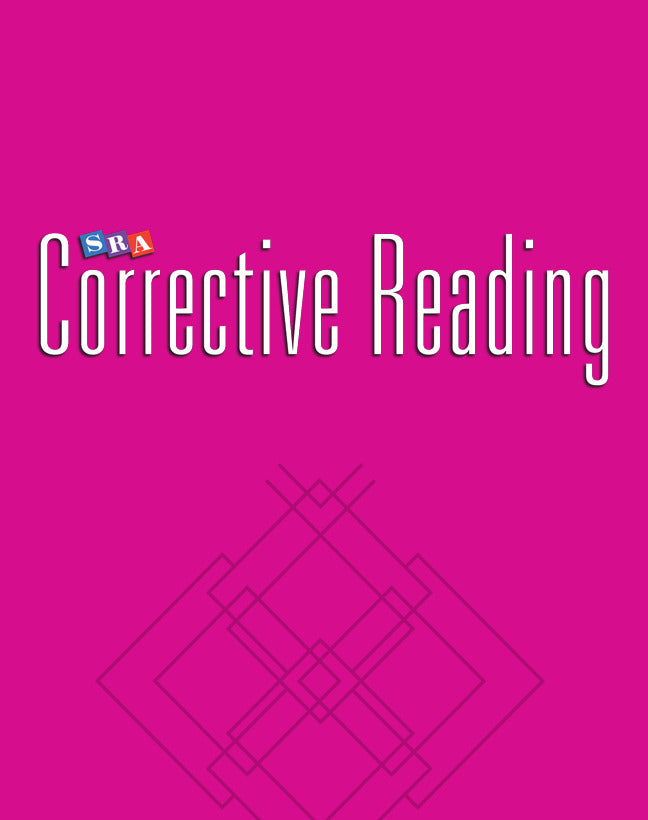 Corrective Reading Decoding Level B2 Blackline Masters 3e
