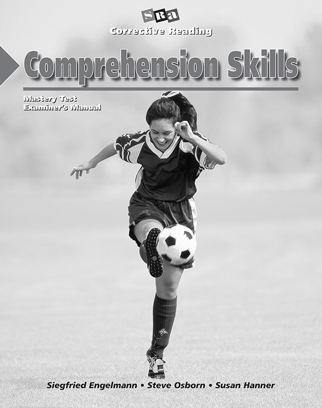Corrective Reading Comprehension Level B2 Mastery Test Package For 15 Students 3e