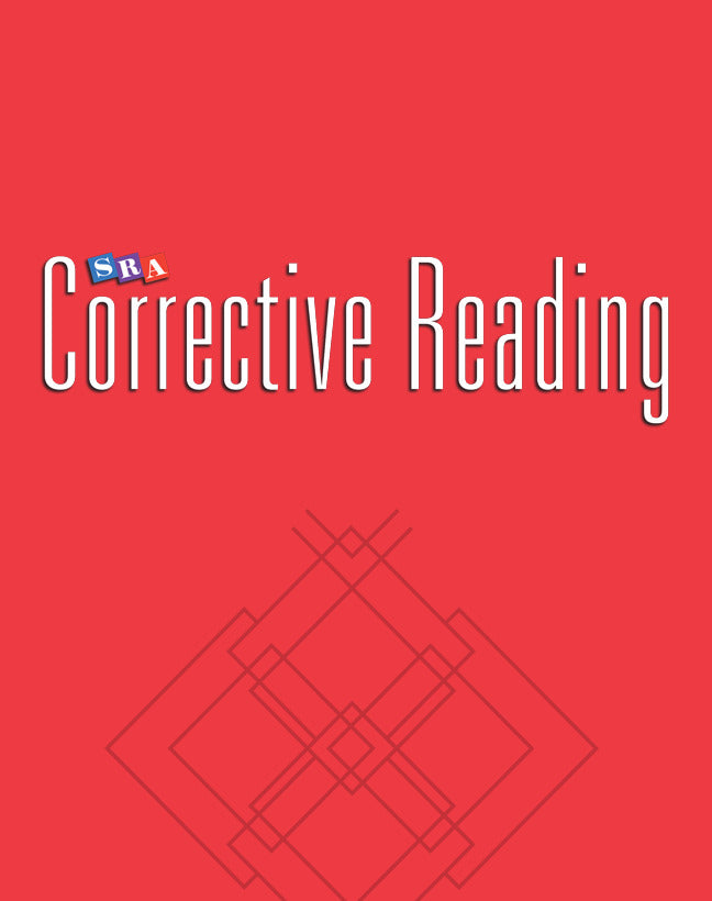 Corrective Reading Comprehension Level B1 Teacher Materials 3e