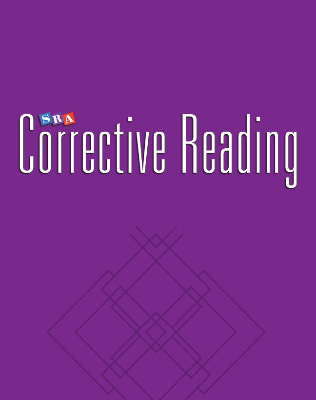 Corrective Reading Comprehension Level B2 Teacher Materials 3e