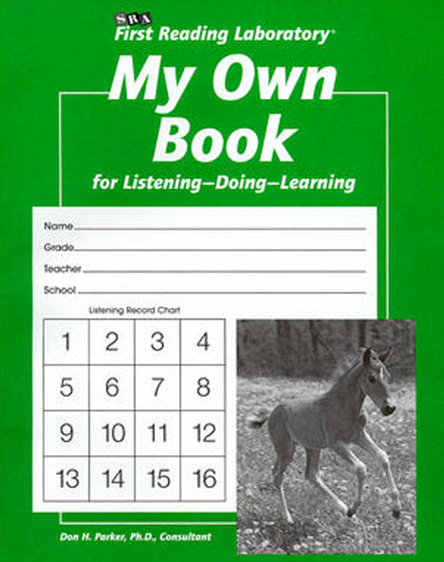 First Reading Laboratory Additional Student Record Book My Own Book Pkg Of 10 Grades K 1 2e