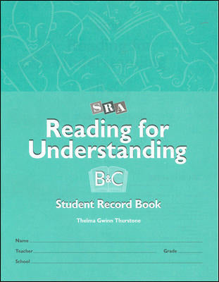Reading For Understanding Student Record Books For Levels B & C Grades 3 12 2e