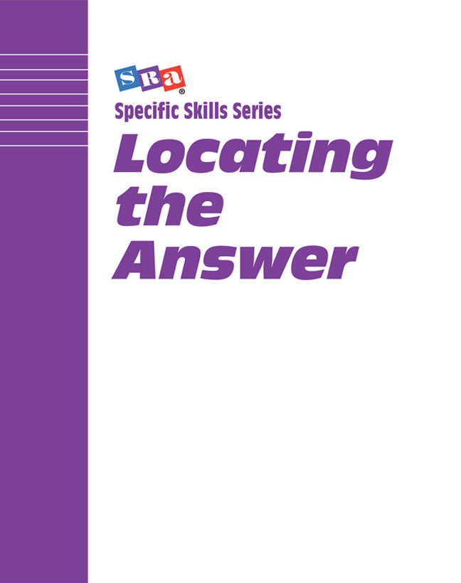 Specific Skills Series Locating The Answer Book G 5e