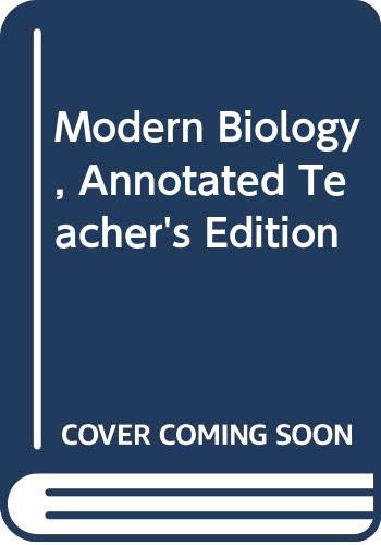 Modern Biology, Annotated Teacher's Edition [Paperback] Albert Towle