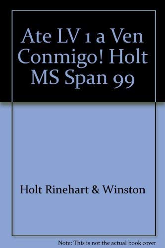 Adelante: Annotated Teacher's Edition, Spanish Level 1A (Ven Conmigo!) [Hardcover] Nancy A Humbach