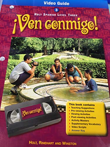 Video GD Ven Conmigo! LV 3 2000 (Spanish Edition) [Textbook Binding] Holt, Rinehart and Winston, Inc.