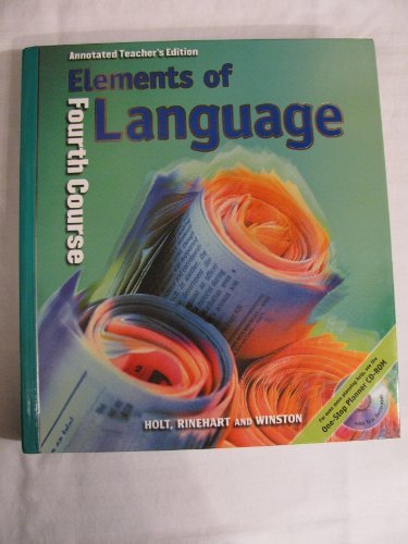 Elements of Language, Grade 10 [Hardcover] Holt, Rinehart and Winston, Inc.