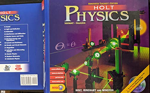 Holt Physics Annotated Teacher's Edition Serway, Raymond A. and Faughn, Jerry S.