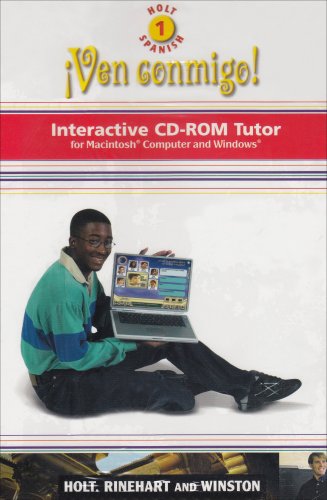 Holt ?Ven conmigo!: Interactive CD-ROM Program Level 1 HOLT, RINEHART AND WINSTON