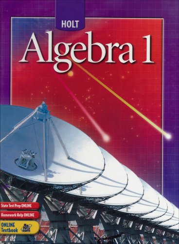 Holt Algebra 1: Student Edition (C) 2004 2004 [Hardcover] James E. Schultz; Paul A. Kennedy; Wade Ellis, Jr. and Kathleen A. Hallowell