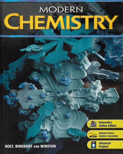 Modern Chemistry: Student Edition 2006 [Hardcover] HOLT, RINEHART AND WINSTON