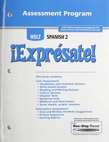 ?Expr?sate!: Assessment Program Level 2 (Â¡ExprÃ©sate!) [Paperback] Holt, Rinehart, and Winston, Inc.