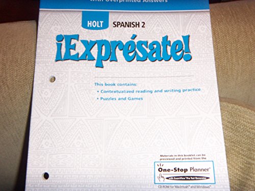 ?Expr?sate!: Cuaderno de Actividades Teacher's Edition Level 2 (Â¡ExprÃ©sate!) [Paperback] Holt, Rinehart and Winston, Inc.