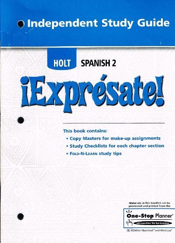 Â¡ExprÃ©sate!: Independent Study Guide Level 2 [Paperback] Holt, Rinehart, and Winston, Inc.