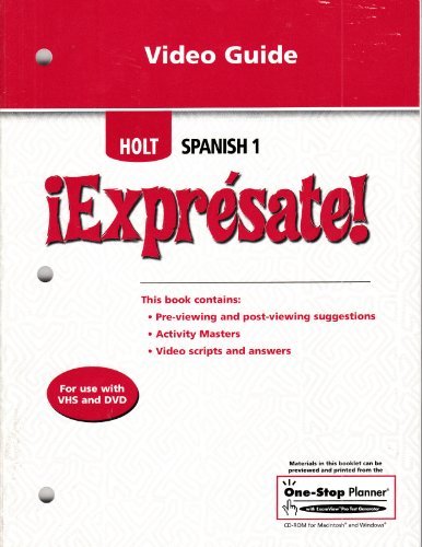 Holt Spanish 1 Video Guide (English and Spanish Edition) Harwood, Dianne