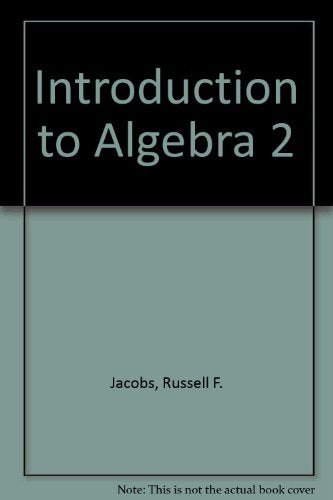 Holt Introductory Algebra 2 Jacobs, Russell F.