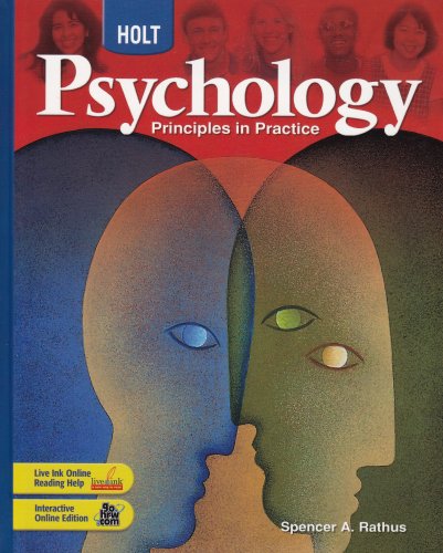 Holt Psychology: Principles in Practice: Student Edition 2007 [Hardcover] HOLT, RINEHART AND WINSTON