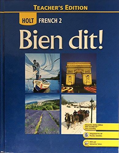 Bien dit!: Teacher's Edition Level 2 2008 [Hardcover] Severine Ponterio; Marie Ponterio and Robert Demado