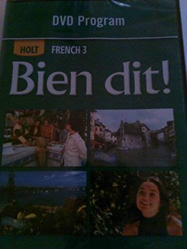 Bien dit!: DVD Tutor Level 3 [DVD Audio] HOLT, RINEHART AND WINSTON