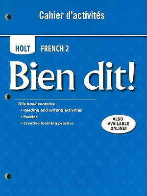 Cahier d'activities Student Edition Level 2 [Paperback] HRW