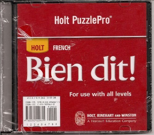 Bien Dit!: Puzzle Pro CD-ROM Level 1a-3 [Hardcover] Holt, Rinehart and Winston, Inc.