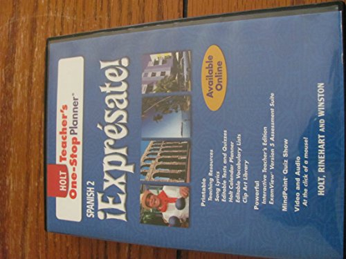 ?Expr?sate!: Teacher One-Stop Planner Level 2 [CD-ROM] Holt, Rinehart and Winston, Inc.