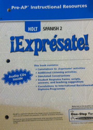 ?Expr?sate!: Pre-AP Instructional Resources Level 2 [Paperback] Holt, Rinehart and Winston, Inc.