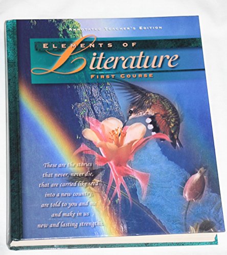 Elements of Literature: 1st Course (Annotated Teacher's Edition) [Hardcover] Robert Probst