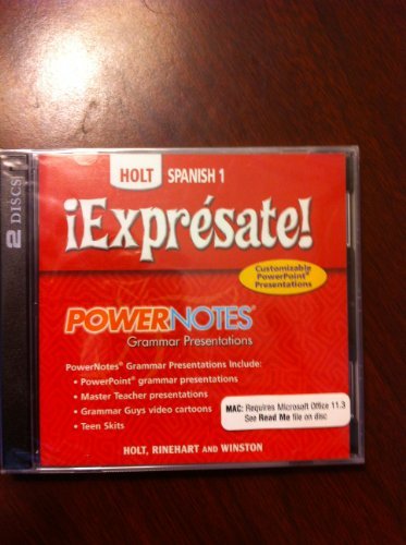 ?Expr?sate!: Powernotes Grammar Presentations CD-ROM Levels 1a/1b/1;?Expr?sate! (Â¡ExprÃ©sate!) [CD-ROM] Holt Rinehart