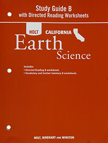 Holt Science & Technology: Study Guide B with Directed Reading Worksheets Grade 6 Earth Science [Paperback] HOLT, RINEHART AND WINSTON