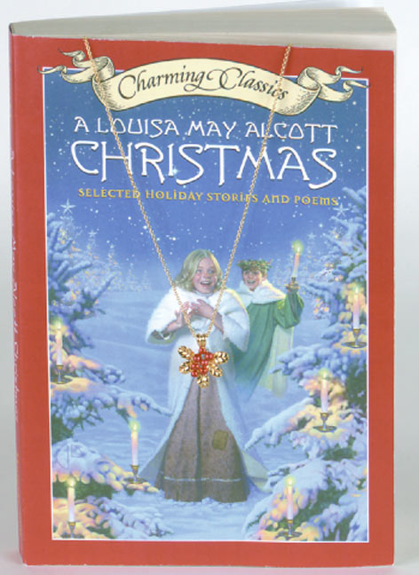 A Louisa May Alcott Christmas Book and Charm