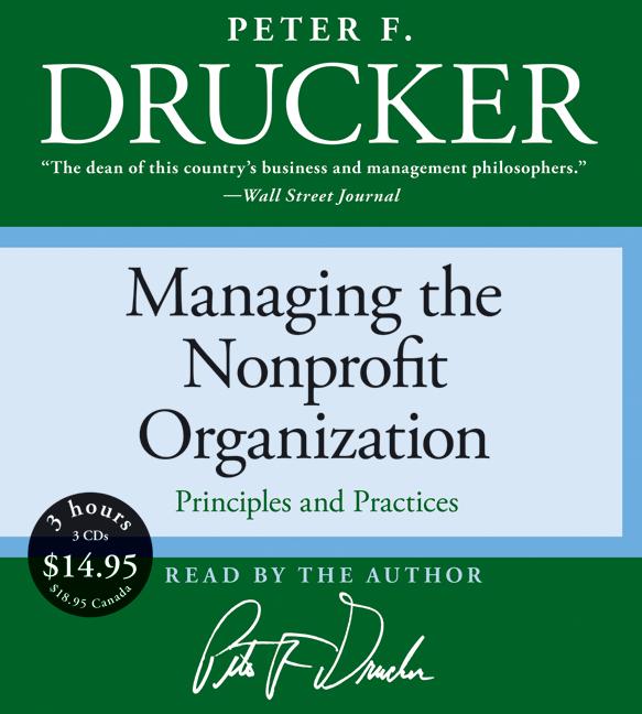 Managing the Non-Profit Organization Low Price CD