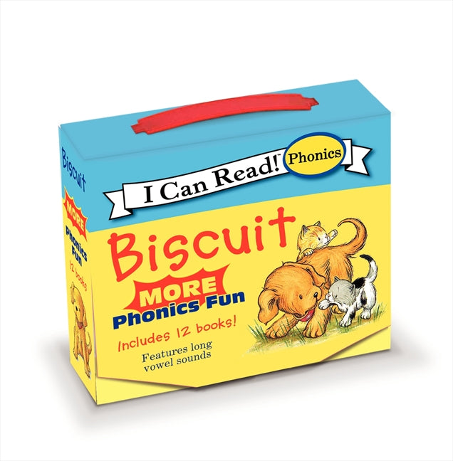 Biscuit: MORE 12-Book Phonics Fun!: A Box of 12 Mini-Books Featuring Short and Long Vowel Sounds for Dog Lovers