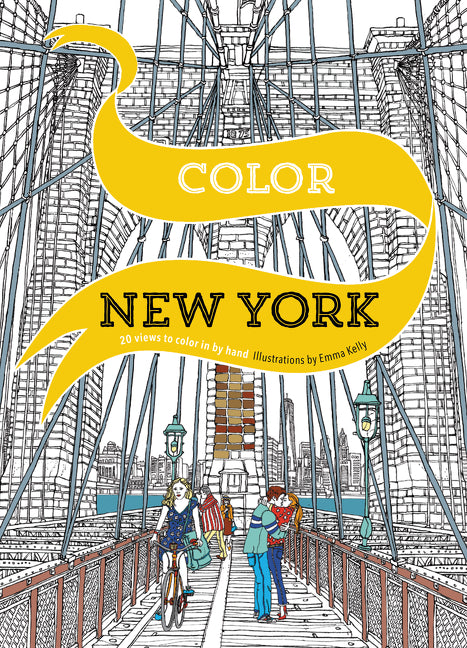 Color New York: 20 Views to Color in by Hand