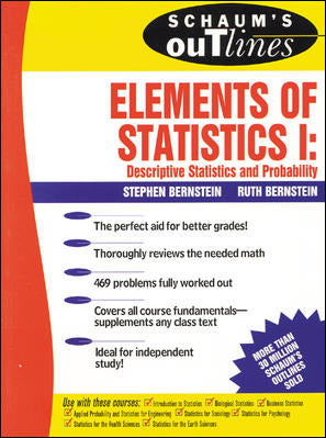 Schaums Outline Of Elements Of Statistics I Descriptive Statistics & Probability