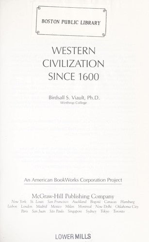 Western Civilization Since 1600