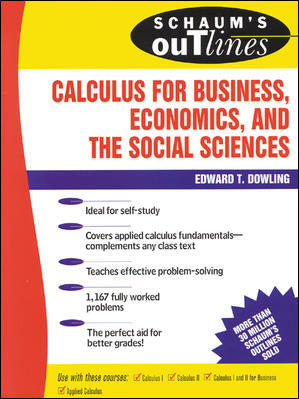 Schaums Outline Of Calculus For Business Economics & The Social Sciences