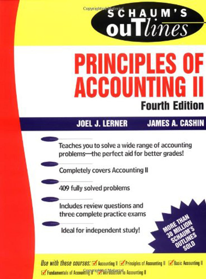 Schaums Outline Of Principles Of Accounting Ii 4e