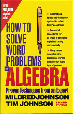 How To Solve Word Problems In Algebra 2nd Edition 2e