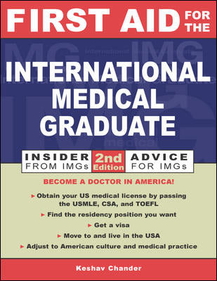 First Aid For The International Medical Graduate 2e