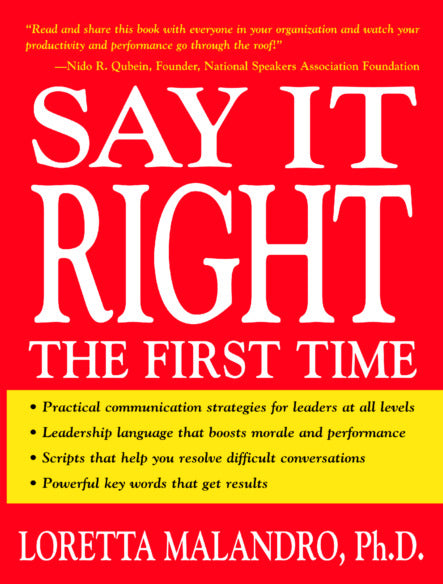 Say It Right The First Time