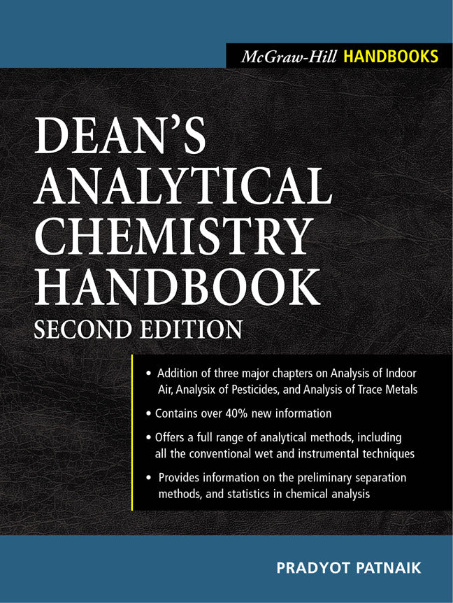 Deans Analytical Chemistry Handbook 2e