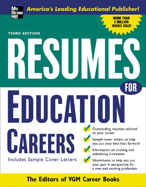 Resumes For Education Careers 3e
