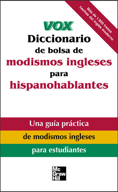 Vox Diccionario De Bolsa De Modismos Ingleses Para Hispanohablantes