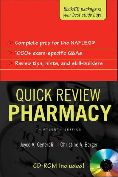 Quick Review Pharmacy Thirteenth Edition