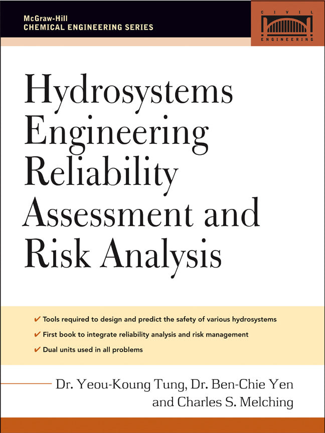 Hydrosystems Engineering Reliability Assessment & Risk Analysis