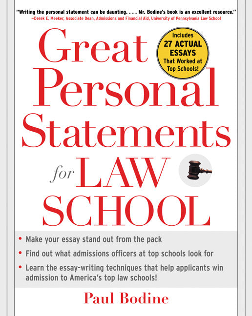 Great Personal Statements For Law School
