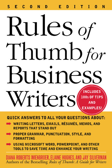Rules Of Thumb For Business Writers 2e