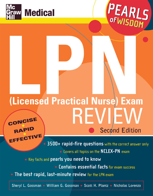 Lpn Licensed Practical Nurse Exam Review Pearls Of Wisdom Second Edition 2e